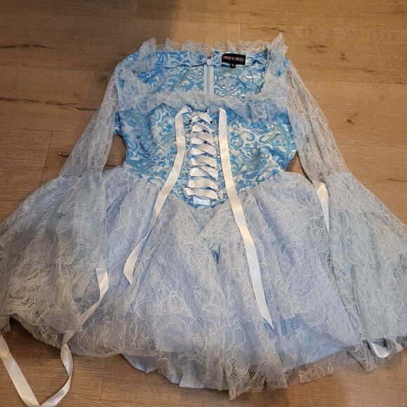Dolls Kill Dresses & Skirts - Trickz 'N Treatz Dolls Kill Let Them Eat Cake Blue Dress Costume Size Large